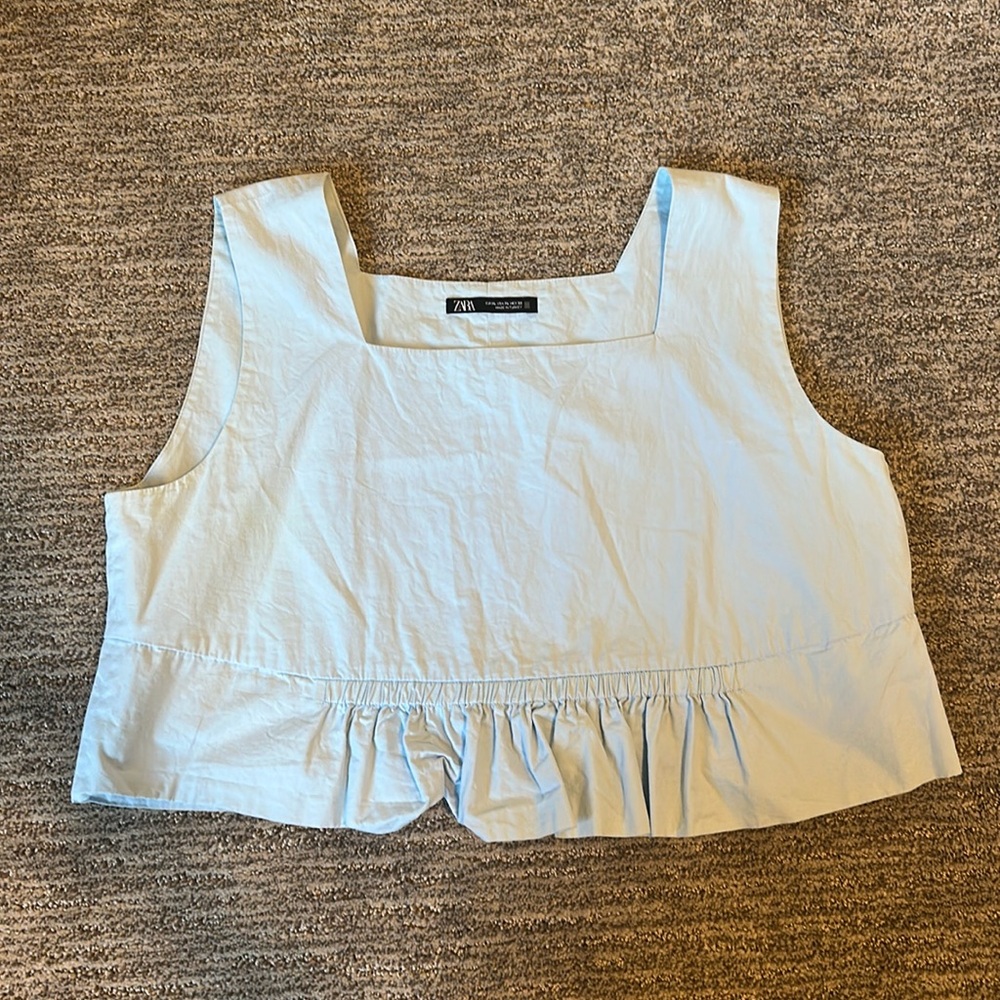Zara Baby Blue Blouse